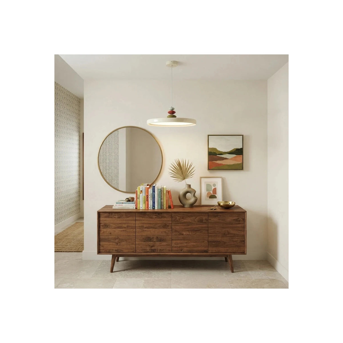 MacaronStone Nordic Disc Pendant Light by AUVIELIGHT