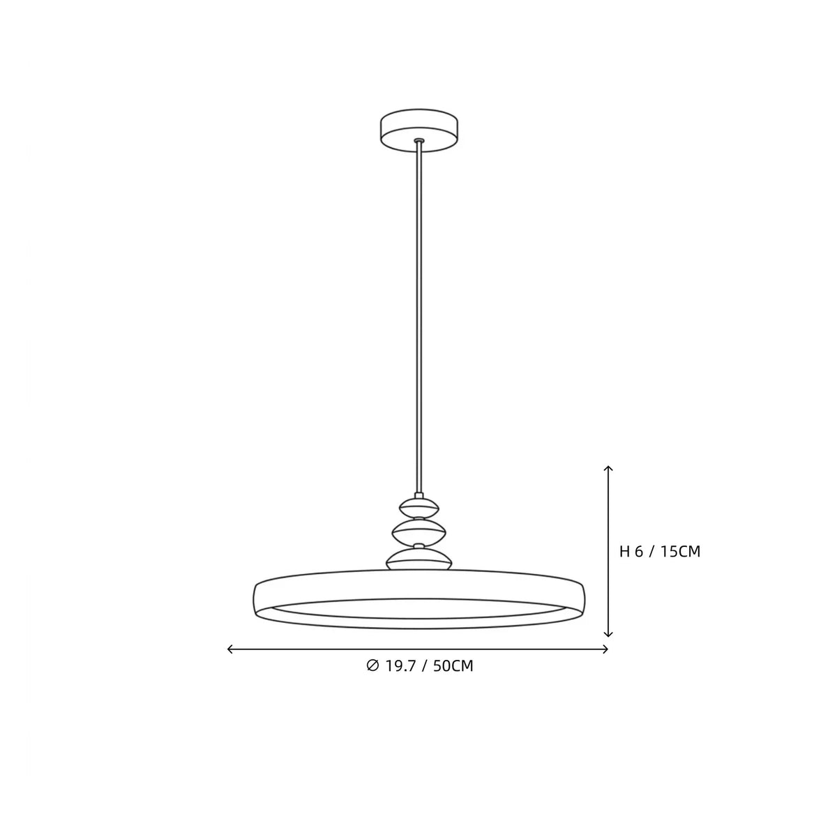 MacaronStone Nordic Disc Pendant Light by AUVIELIGHT