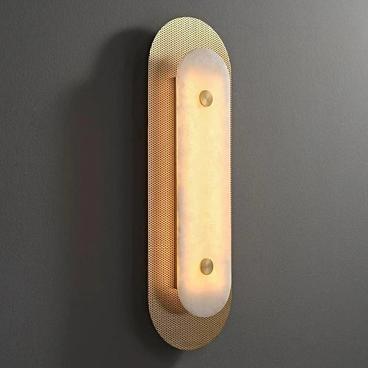Mesh Wall Light in alabaster for Hallway by AUVIELIGHT