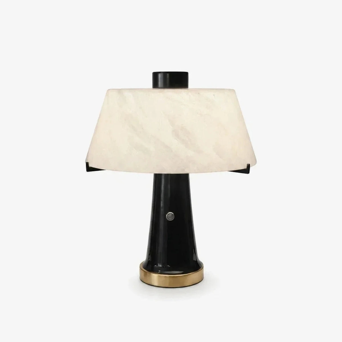 Minimalist Pillar Table Lamp in black alabaster for Living Room light fixture by AUVIELIGHT