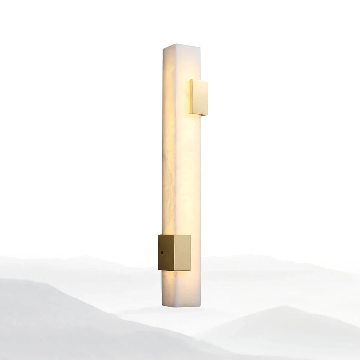 Minimalist Pillar Wall Sconce in brass for Hallway light fixture by AUVIELIGHT