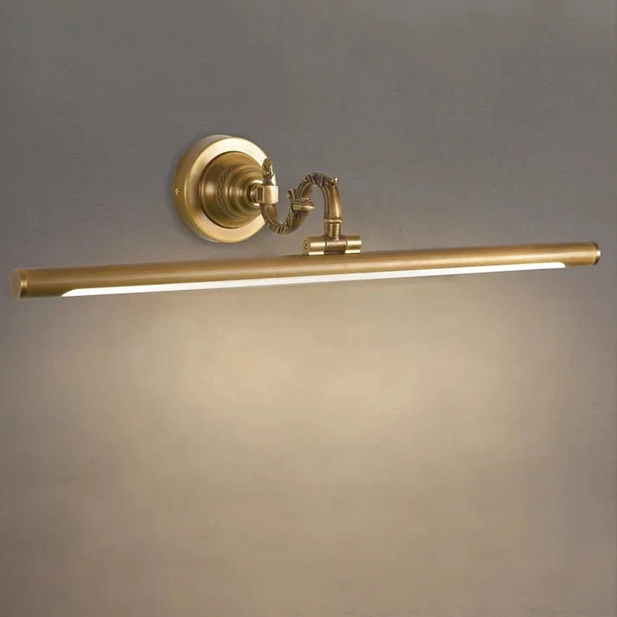 Mirror Linear Vanity Light in brass for Bathroom by AUVIELIGHT