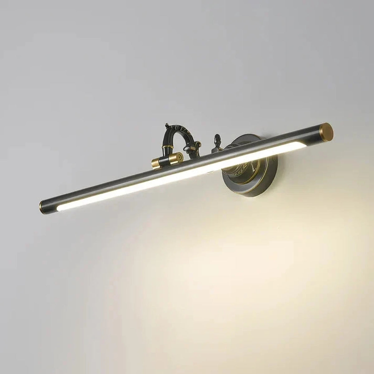 Mirror Linear Vanity Light in brass for Bathroom by AUVIELIGHT