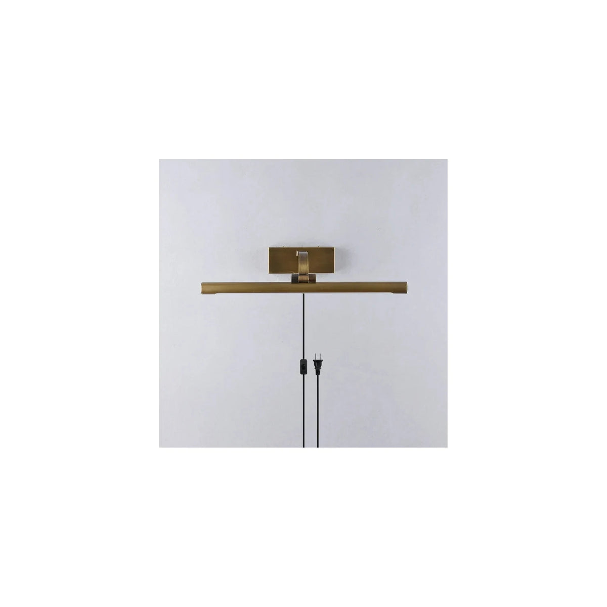 Modern Antique Brass Plug-In LED Picture Light by AUVIELIGHT