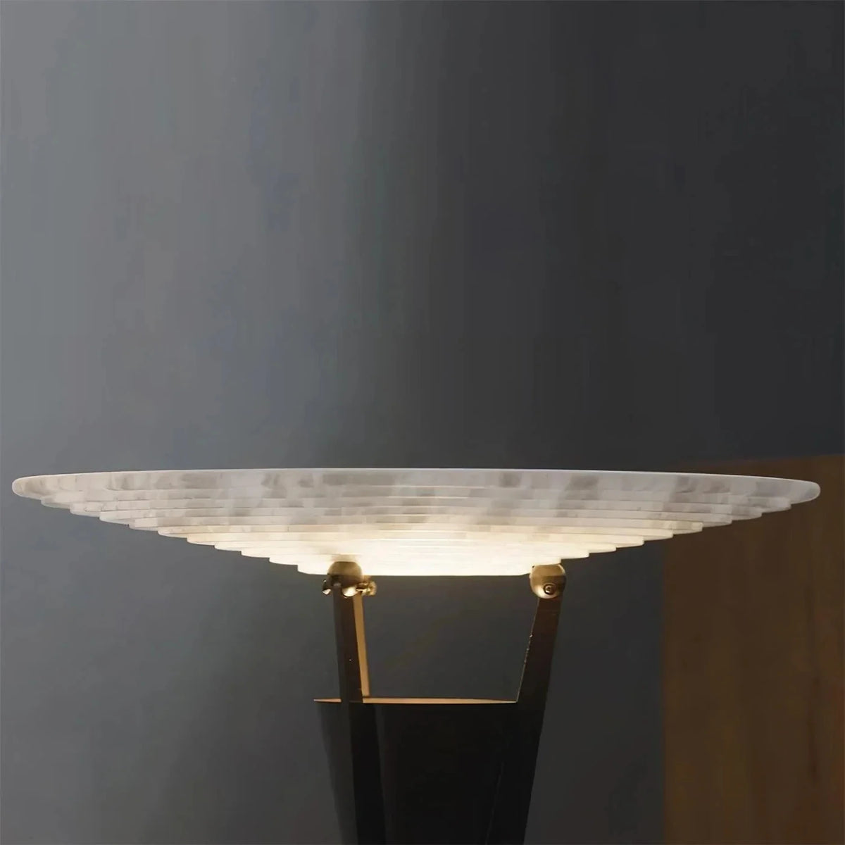 Modern Bedside Lamp in black alabaster for Bedroom light fixture by AUVIELIGHT