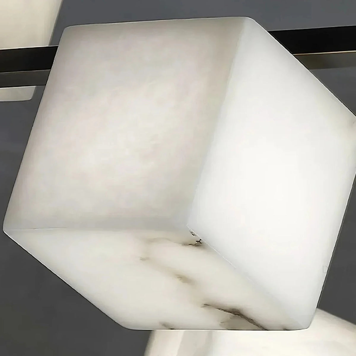 Modern Cube Branch Chandelier in alabaster for Dining Room light fixture by AUVIELIGHT
