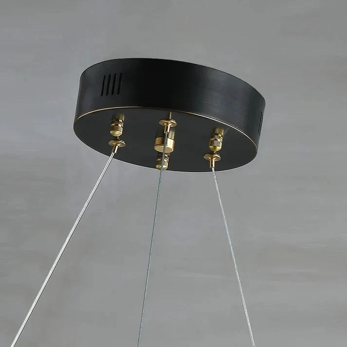 Modern Curved Ring Chandelier in alabaster for Dining Room by AUVIELIGHT