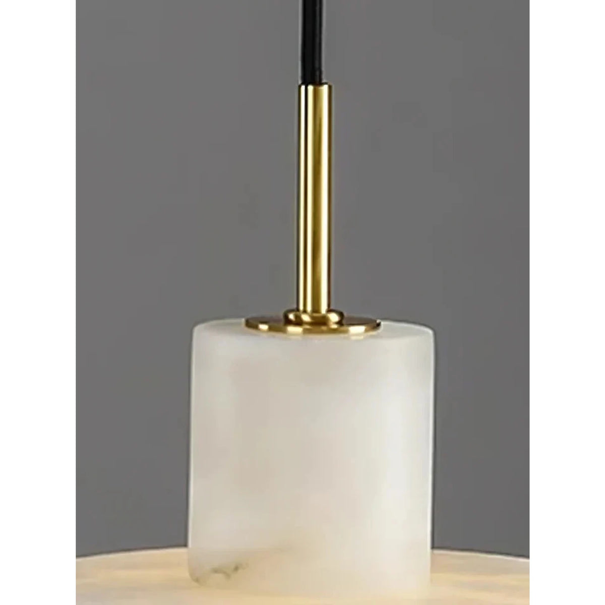 Modern Disc Pendant Light in alabaster for Kitchen Island by AUVIELIGHT
