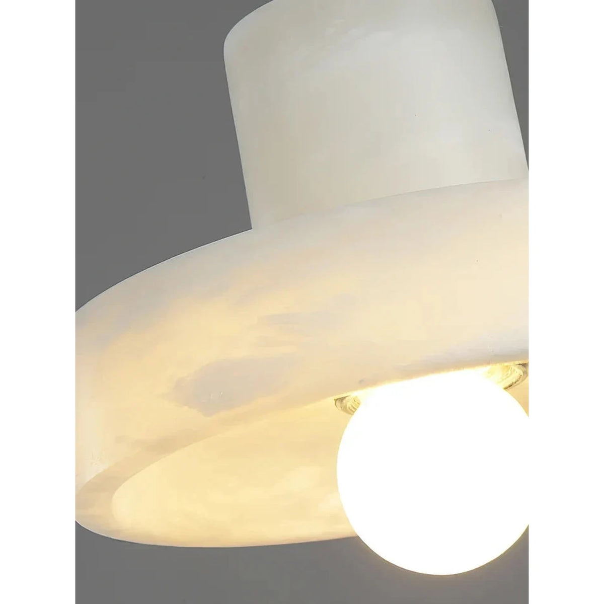 Modern Disc Pendant Light in alabaster for Kitchen Island by AUVIELIGHT