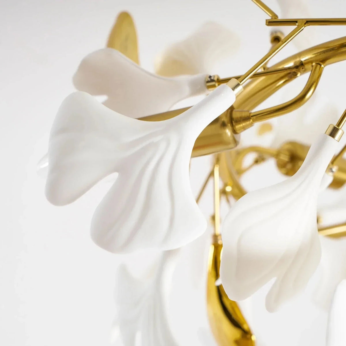 Modern Ginkgo Leaf Flush Mount for Low Ceilings by AUVIELIGHT