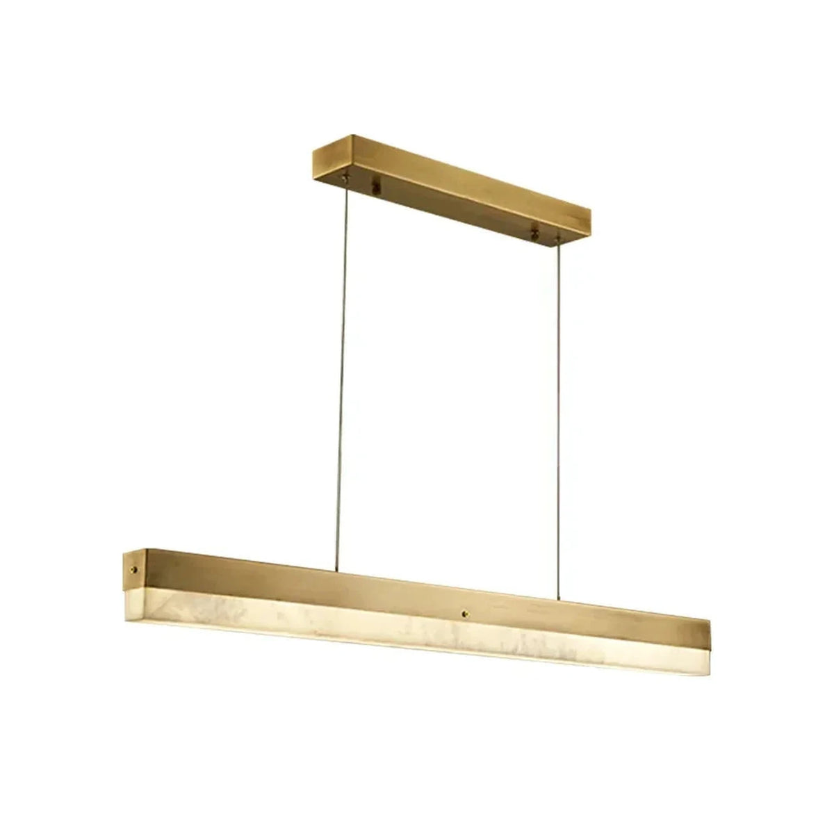 Modern Linear Pendant Light in alabaster for Kitchen Island by AUVIELIGHT