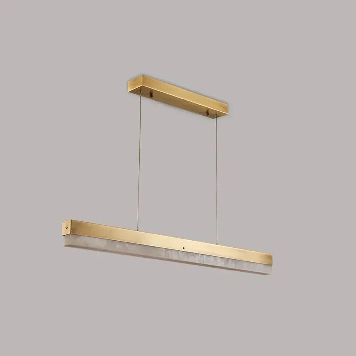 Modern Linear Pendant Light in alabaster for Kitchen Island by AUVIELIGHT