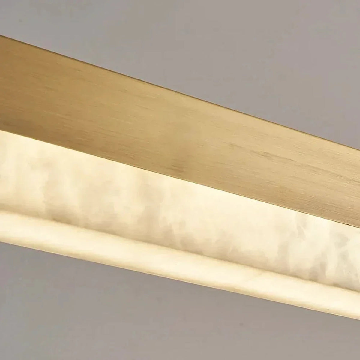 Modern Linear Pendant Light in alabaster for Kitchen Island by AUVIELIGHT