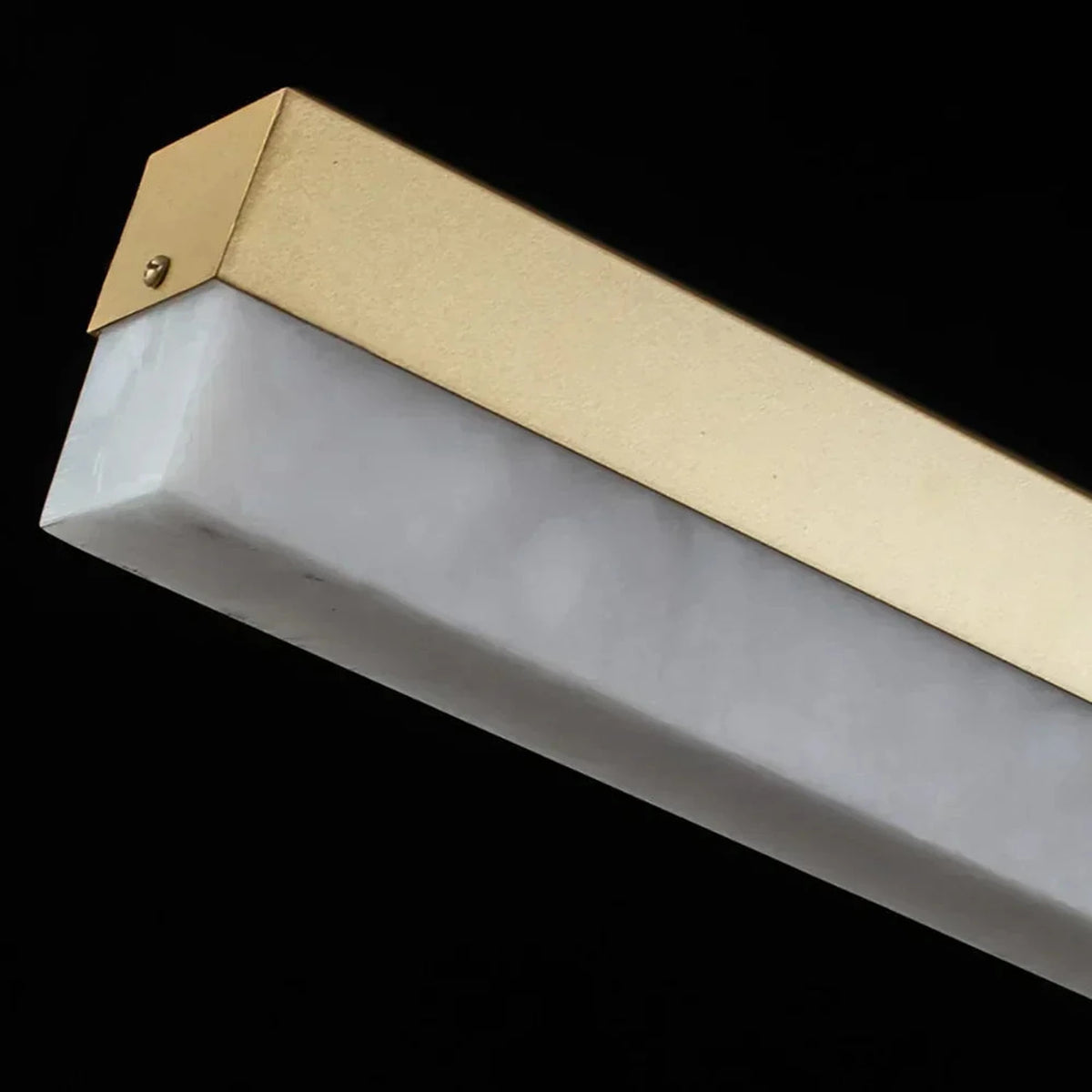 Modern Linear Pendant Light in alabaster for Kitchen Island by AUVIELIGHT