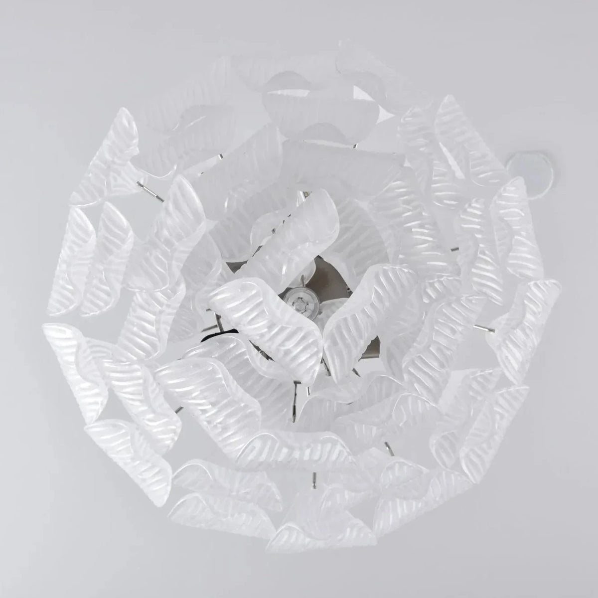 Modern Petal Chandelier in frosted glass for Dining Room by AUVIELIGHT