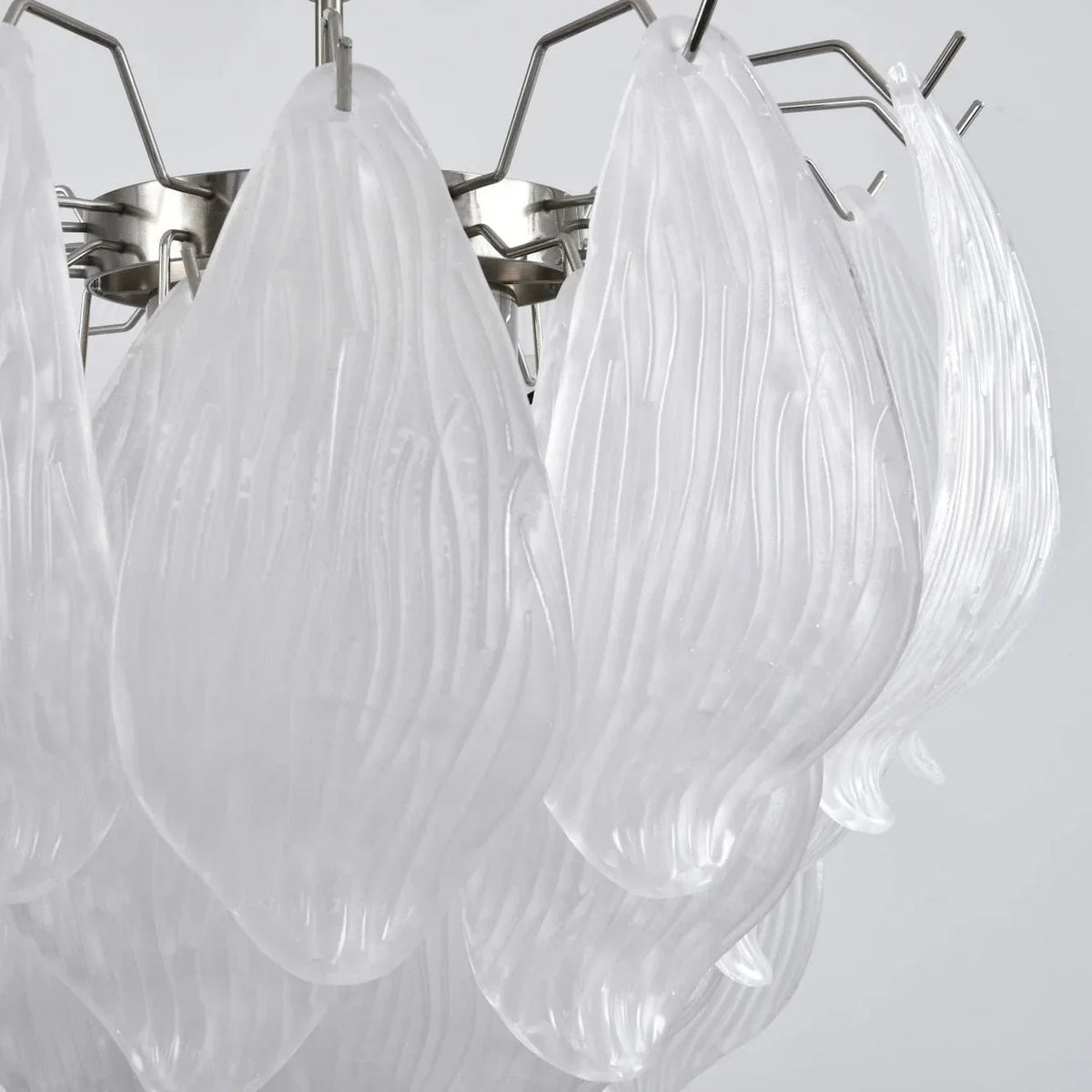 Modern Petal Chandelier in frosted glass for Dining Room by AUVIELIGHT