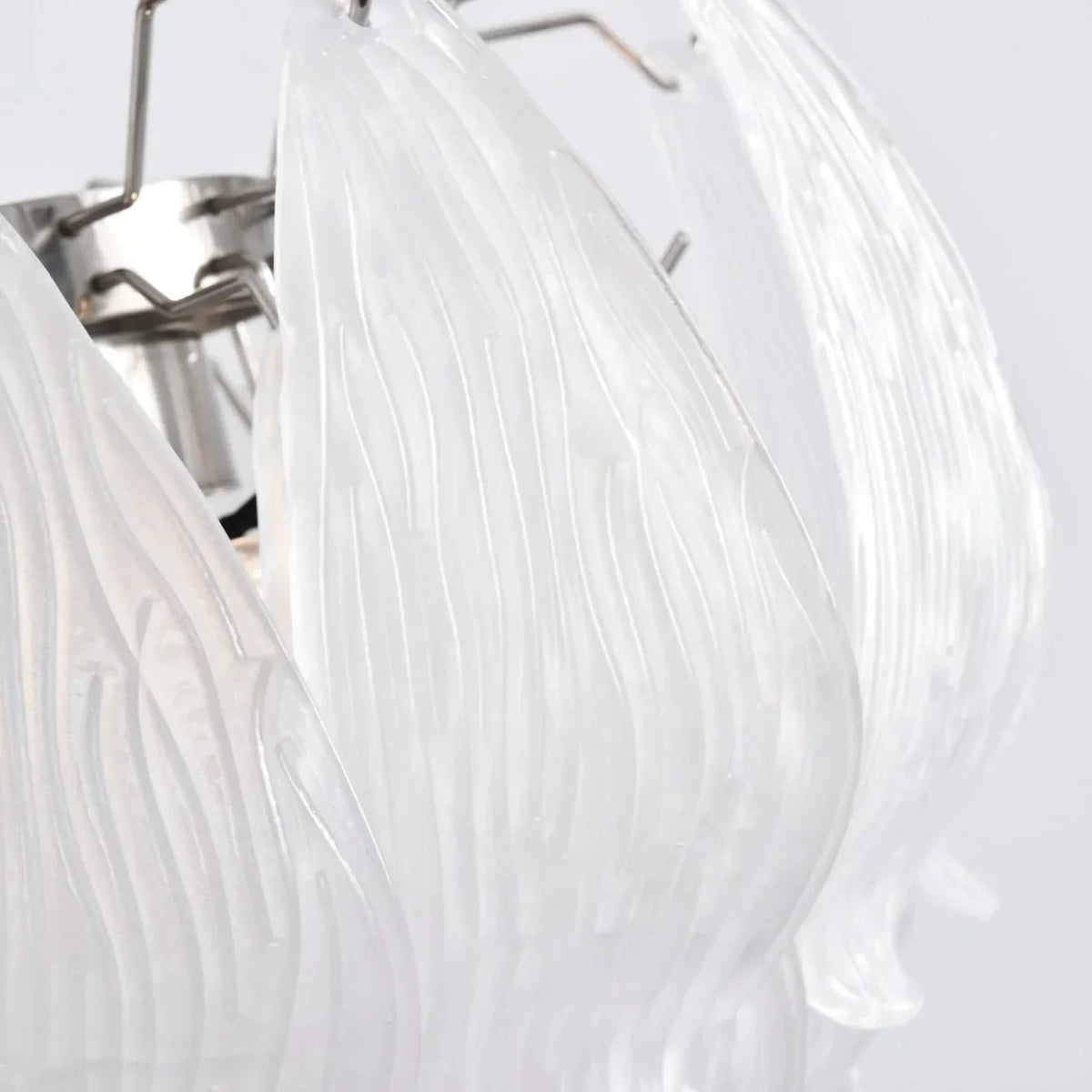 Modern Petal Chandelier in frosted glass for Dining Room by AUVIELIGHT