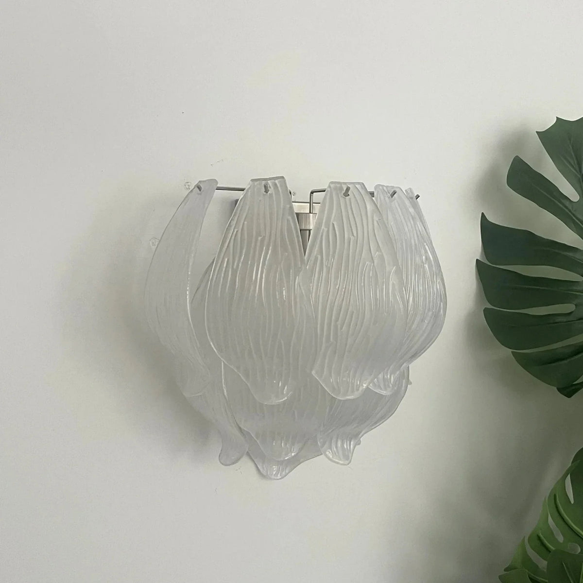 Modern Petal Wall Sconce in frosted glass for Hallway by AUVIELIGHT