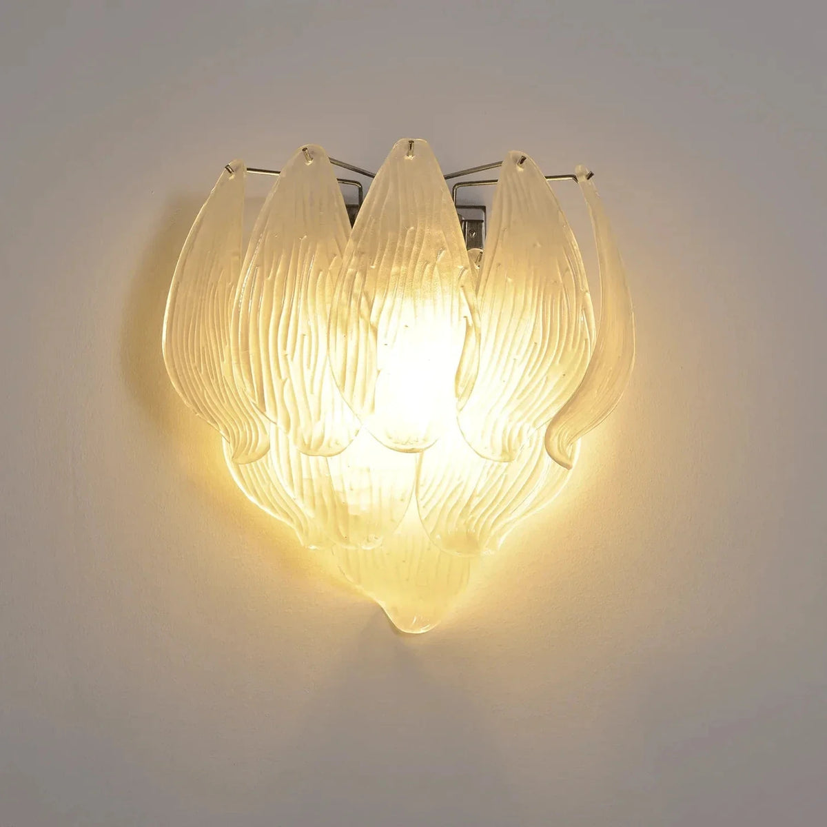Modern Petal Wall Sconce in frosted glass for Hallway by AUVIELIGHT