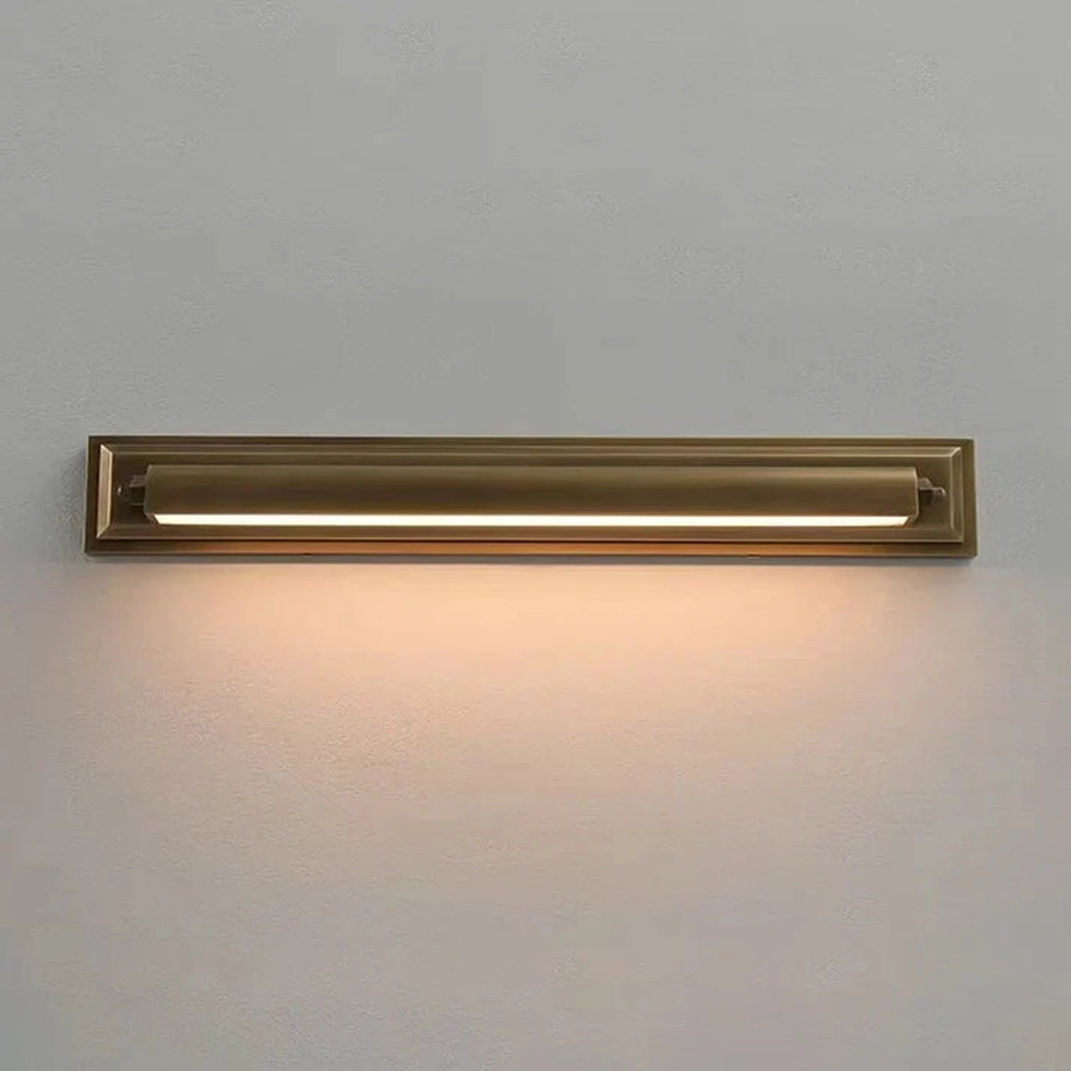 Modern Picture Light in antique brass for Living Room by AUVIELIGHT, L 80 × W 10 × H 10 cm / L 31.5″ × W 3.9″ × H 3.9″ / Antique Bronze / Warm