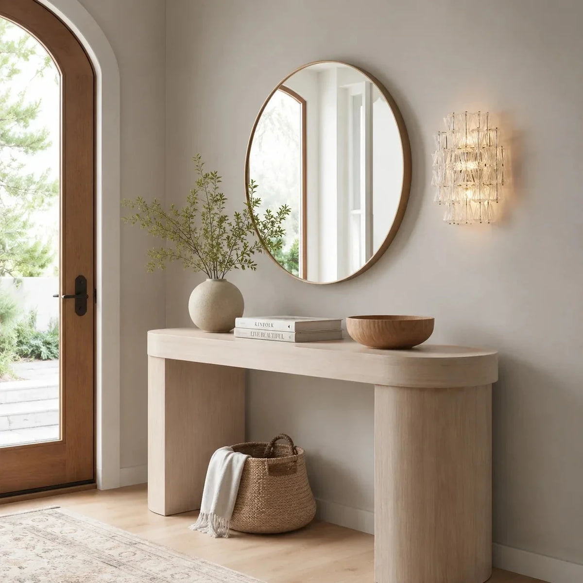 Modern Polyhedral Wall Sconce in lavender glass for Hallway by AUVIELIGHT