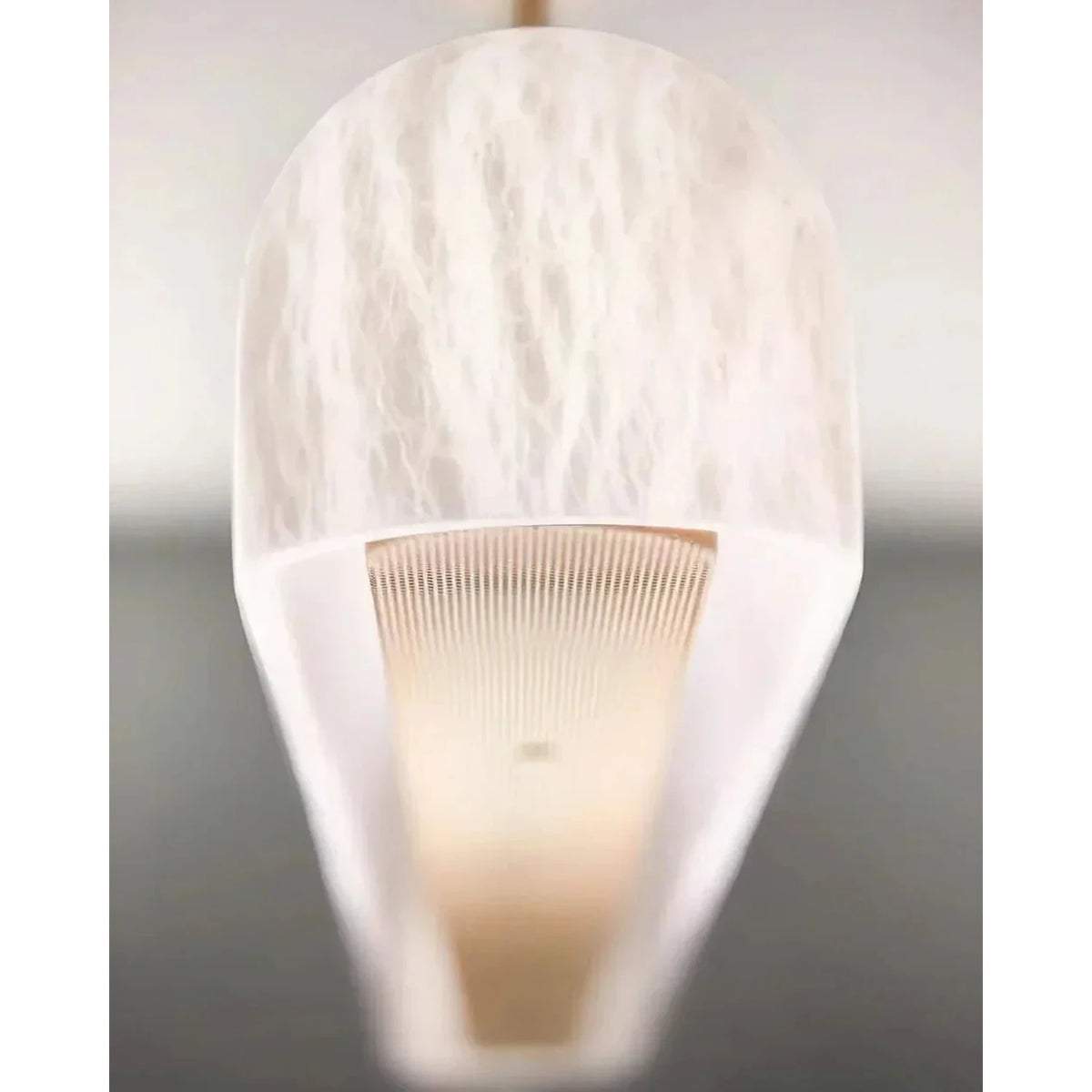 Modern Slim Linear Pendant Light in alabaster for Kitchen Island by AUVIELIGHT