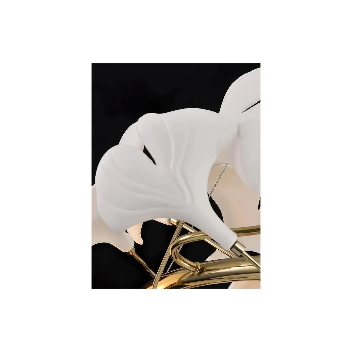 Modern Spiral Ginkgo Leaf Staircase Chandelier light fixture by AUVIELIGHT