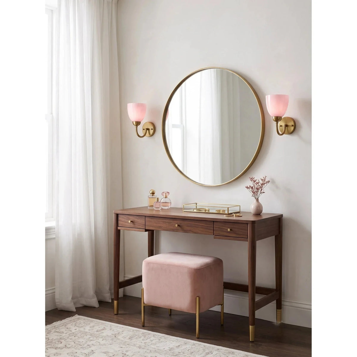 Modern Wall Sconce in opal glass for Hallway light fixture by AUVIELIGHT
