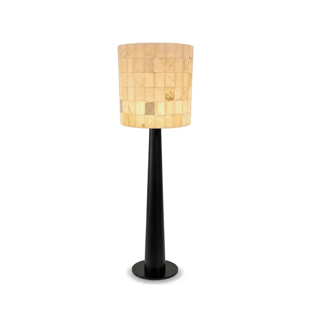 Mosaic Floor Lamp in stone for Living Room light fixture by AUVIELIGHT