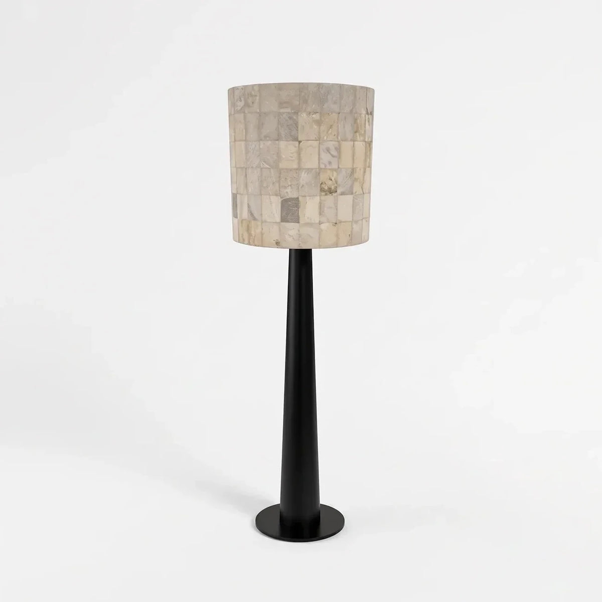 Mosaic Floor Lamp in stone for Living Room light fixture by AUVIELIGHT