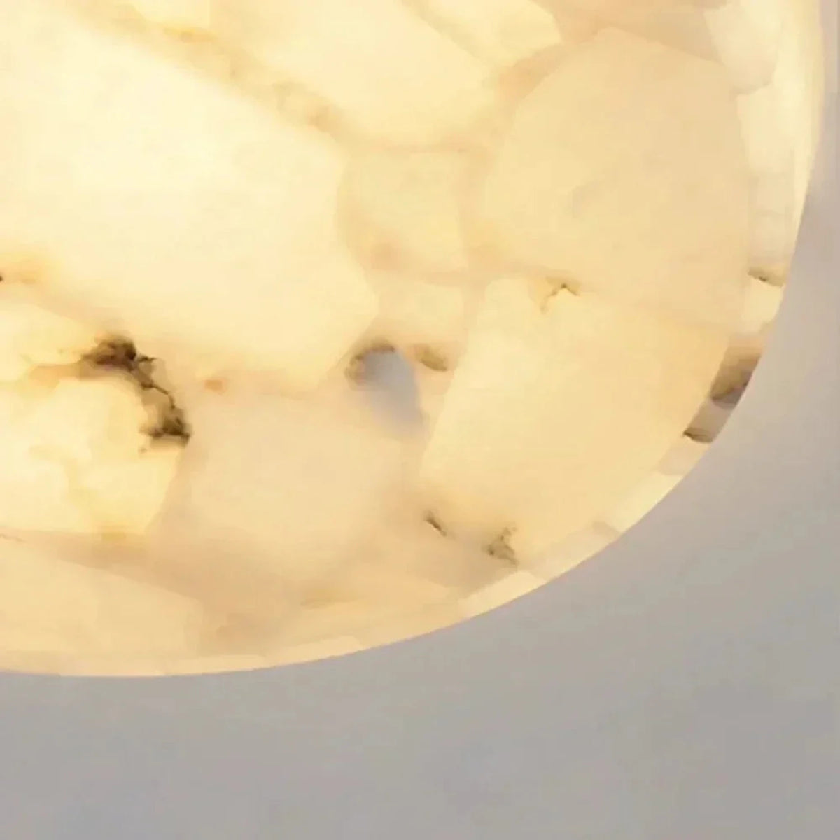 Mosaic Flush Mount in alabaster for Low Ceilings by AUVIELIGHT