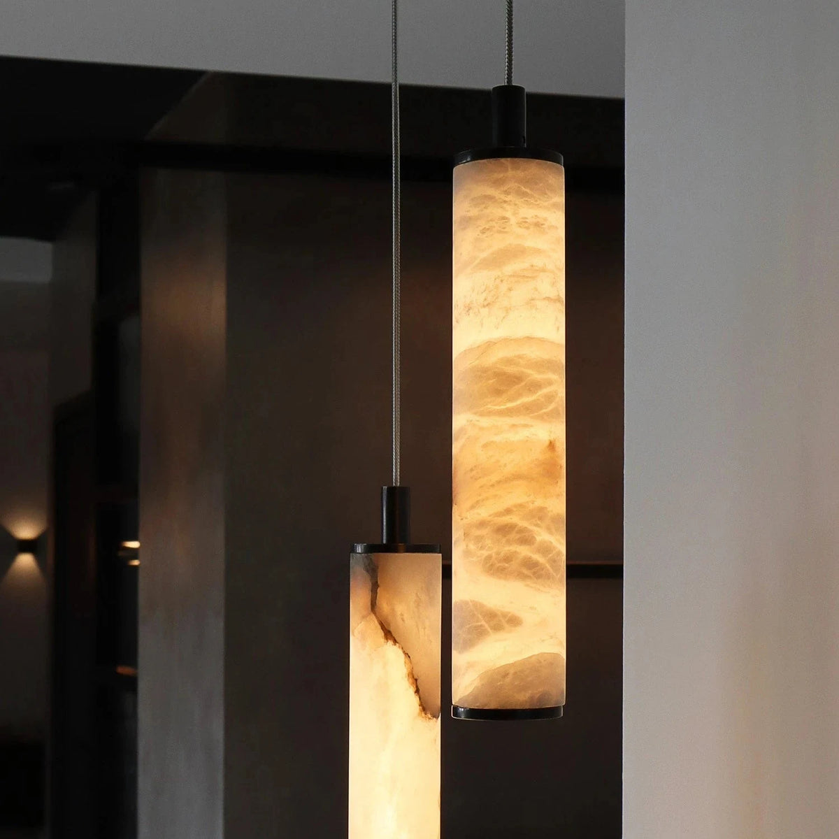 Nero Alabaster Pendant Light by AUVIELIGHT