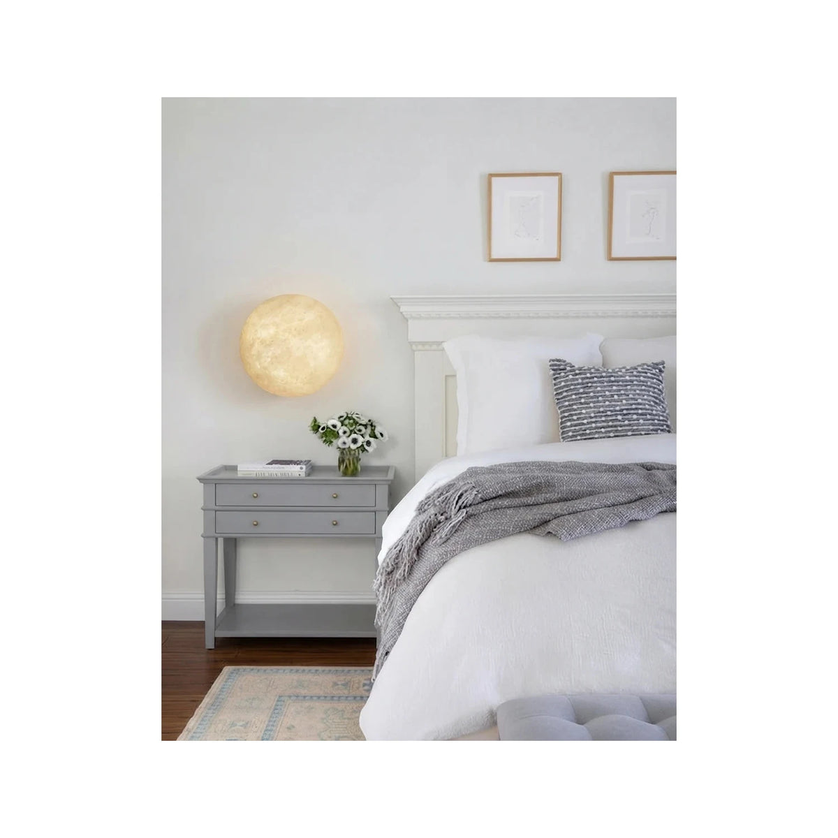Nido Alabaster Bedside Wall Light by AUVIELIGHT