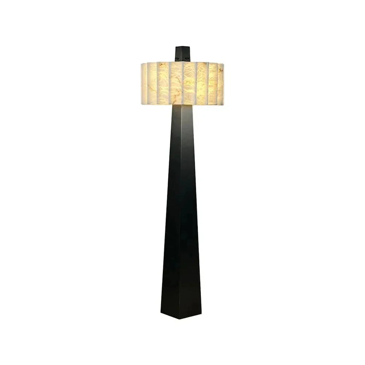 Obelisk Floor Lamp in alabaster for Living Room light fixture by AUVIELIGHT