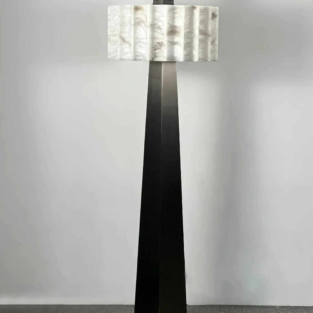 Obelisk Floor Lamp in alabaster for Living Room light fixture by AUVIELIGHT