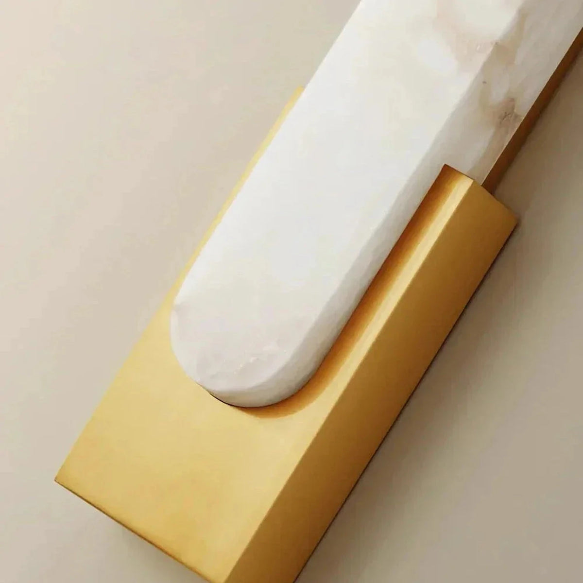 Offset Linear Light in alabaster for Living Room by AUVIELIGHT