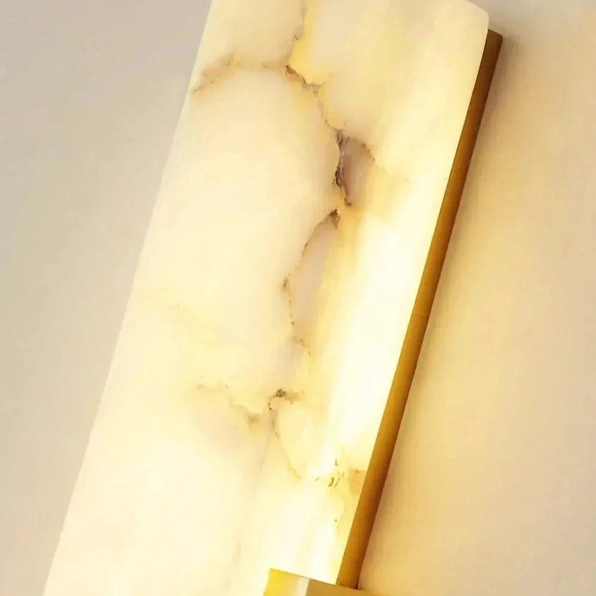 Offset Linear Light in alabaster for Living Room by AUVIELIGHT