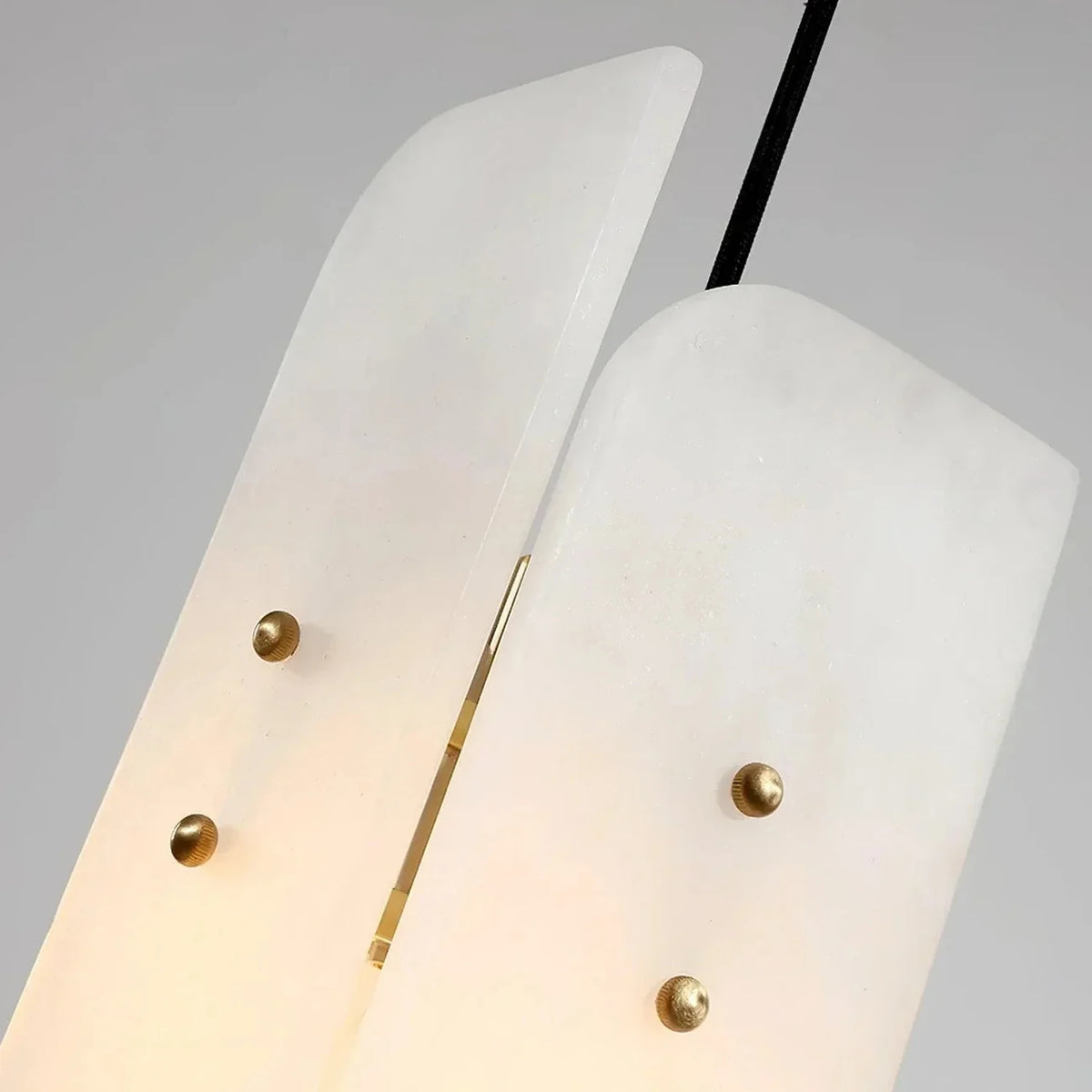 Offset Panel Pendant Light in alabaster for Kitchen Island by AUVIELIGHT