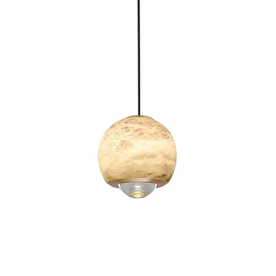 Orb Pendant Light in alabaster for Kitchen Island by AUVIELIGHT
