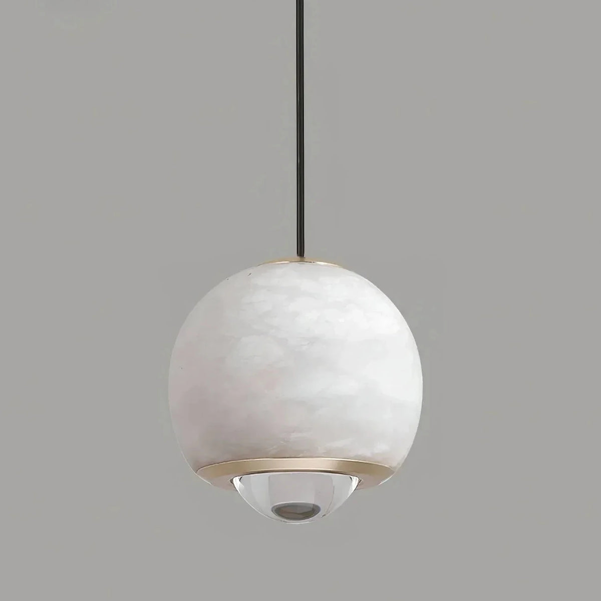 Orb Pendant Light in alabaster for Kitchen Island by AUVIELIGHT