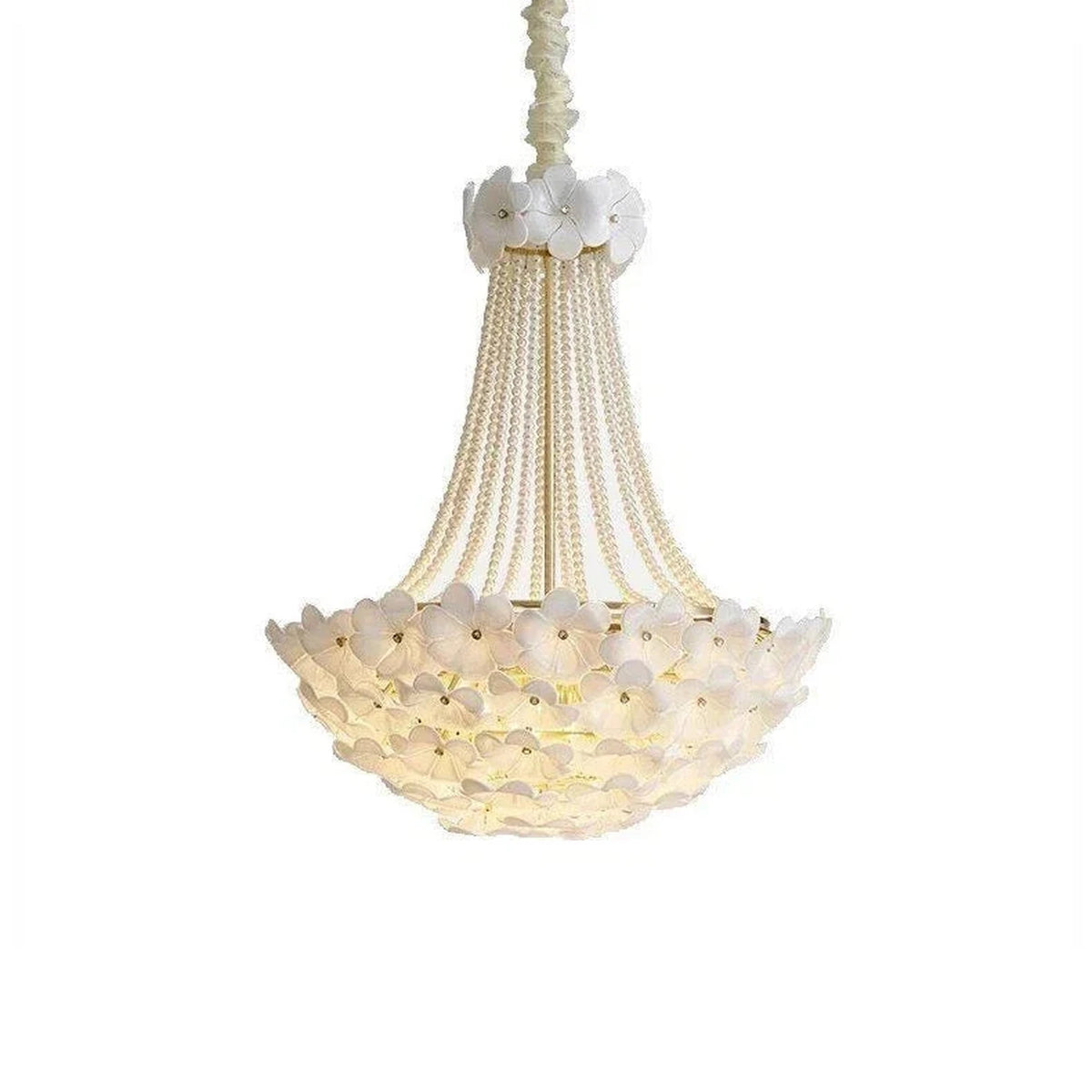 Pearl Petal Light in white for Living Room by AUVIELIGHT