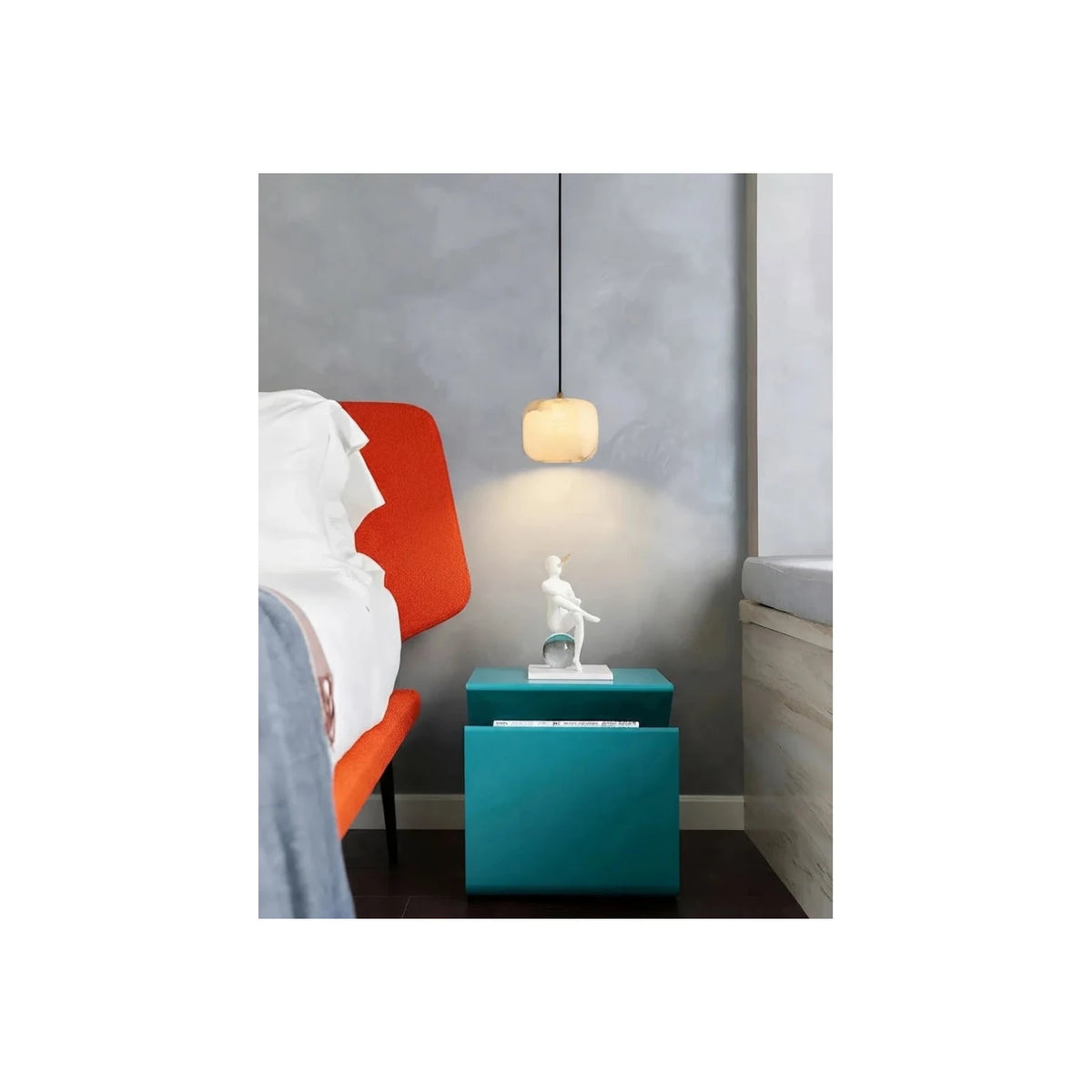 Pebble Alabaster Pendant Light by AUVIELIGHT
