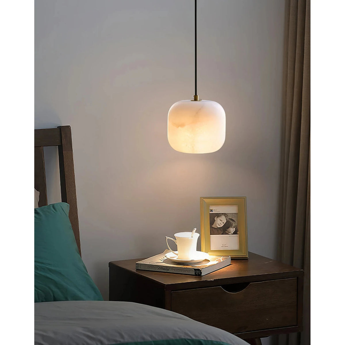 Pebble Alabaster Pendant Light by AUVIELIGHT