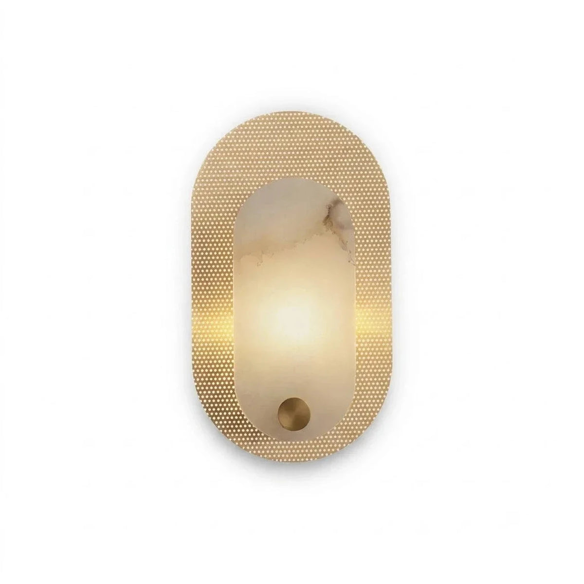 Perforated Halo Wall Sconce in brass for Hallway light fixture by AUVIELIGHT