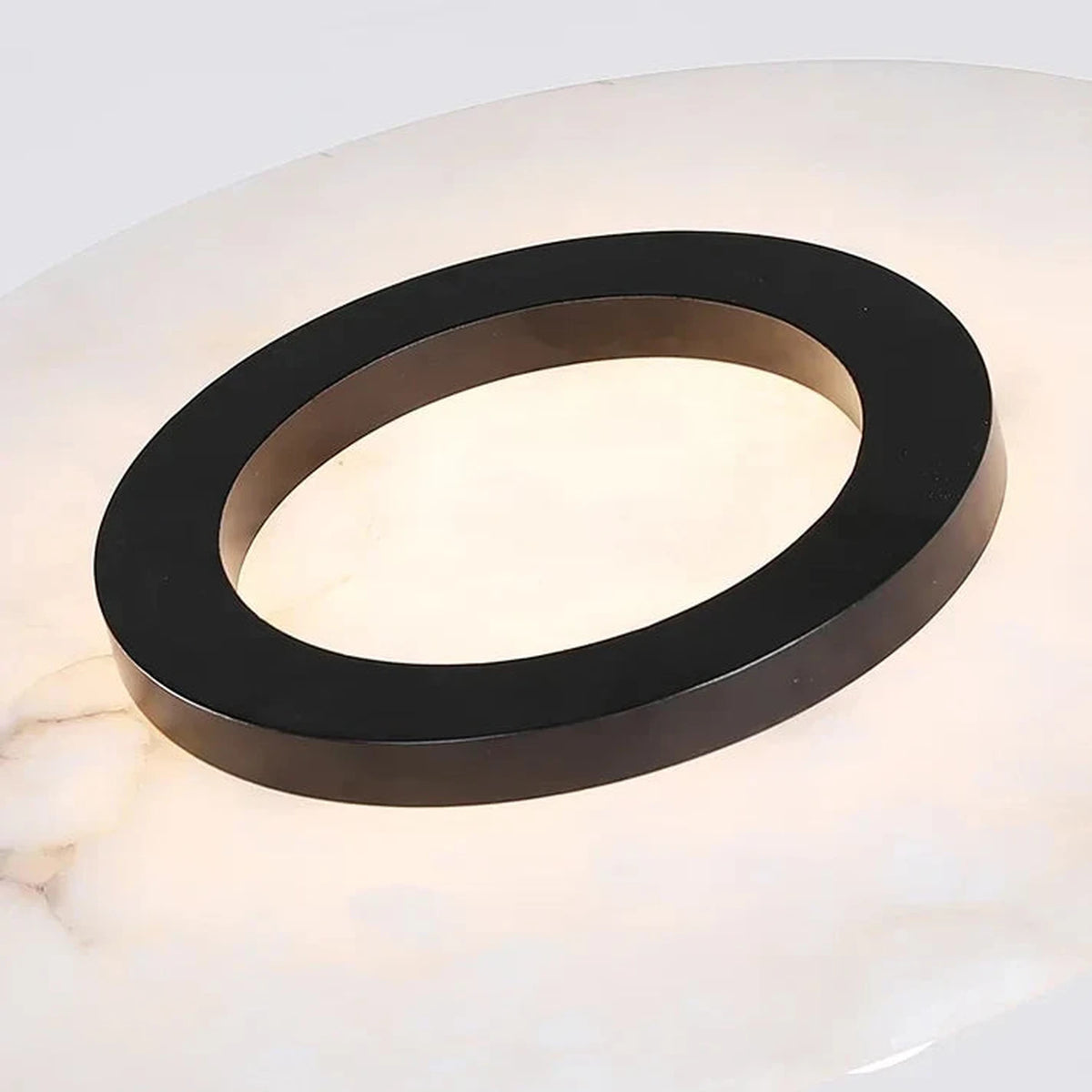 Plate Suspended Pendant Light in alabaster for Kitchen Island by AUVIELIGHT