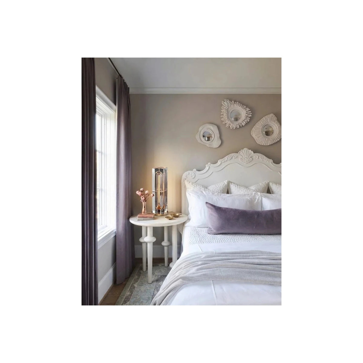 Prism Crystal Column Table Lamp light fixture by AUVIELIGHT