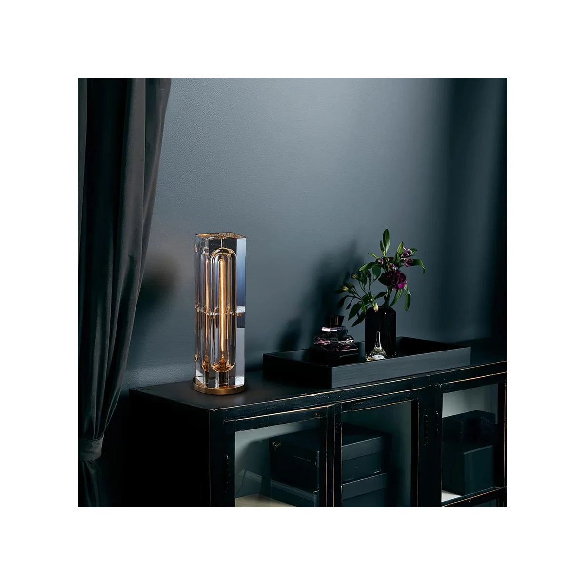 Prism Crystal Column Table Lamp light fixture by AUVIELIGHT