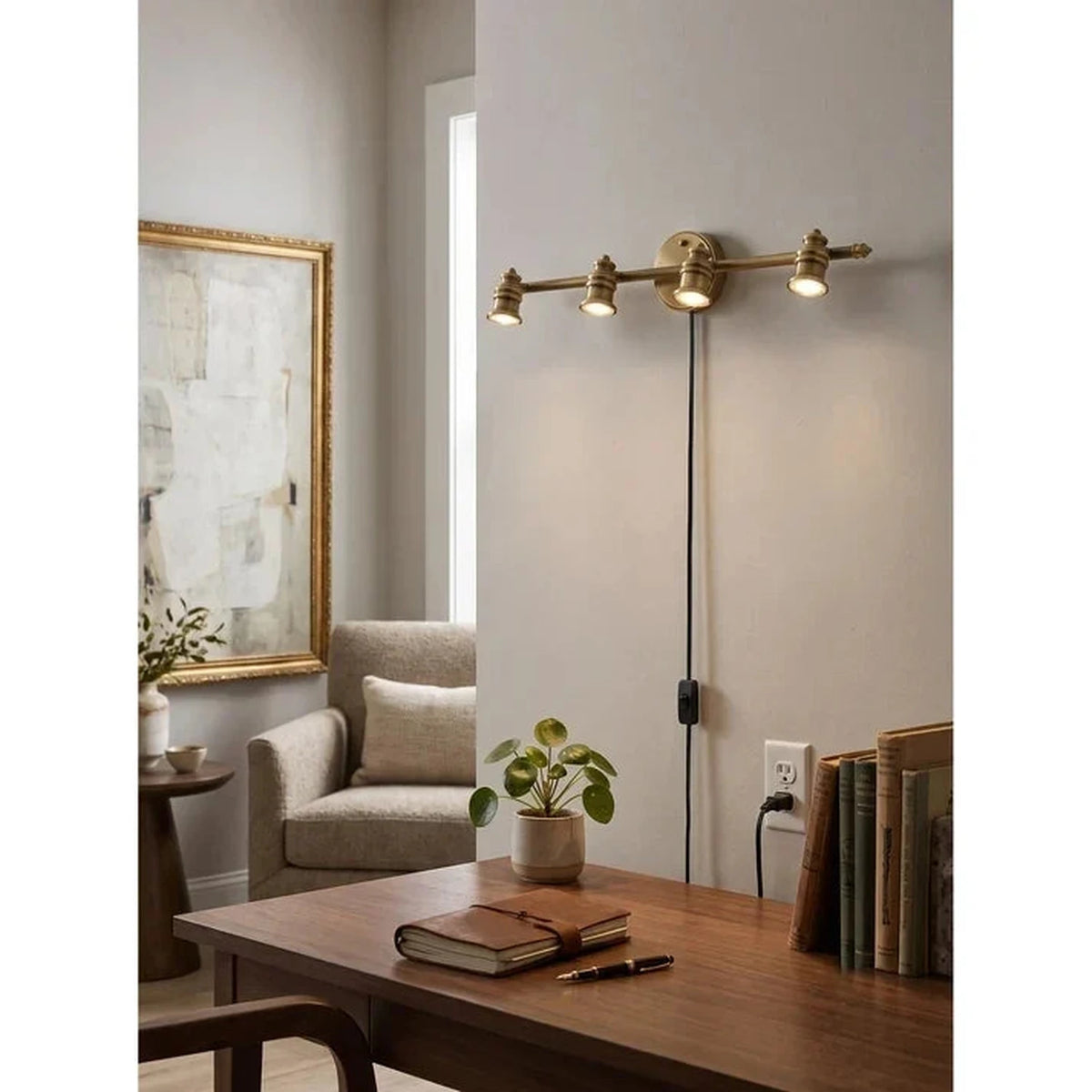 Quad Gallery Picture Light for Living Room by AUVIELIGHT