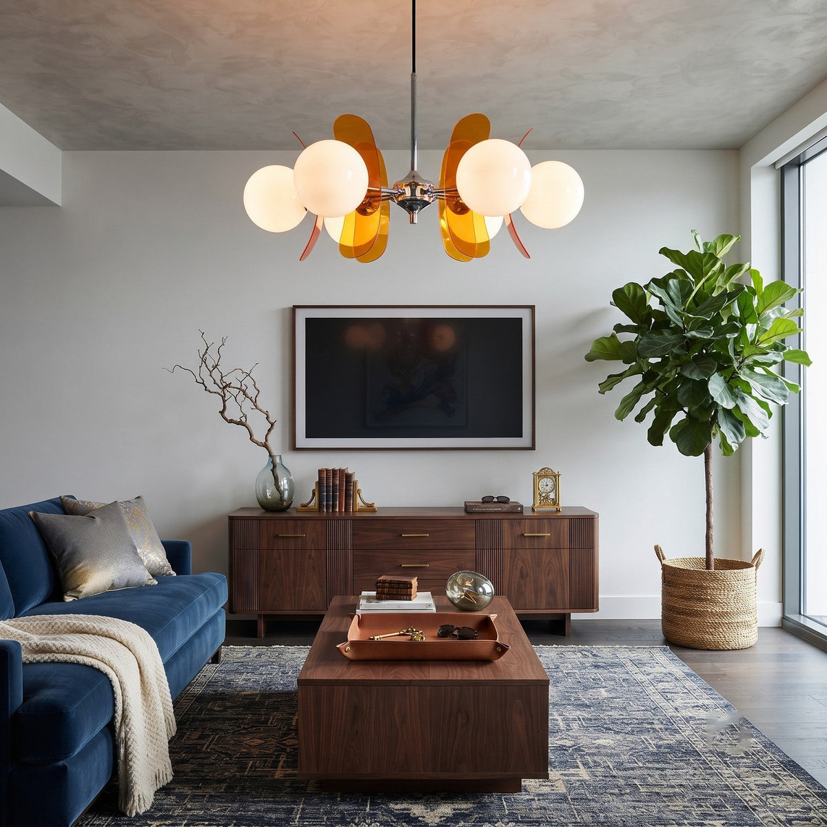 Retro Orbital Chandelier for Dining Room light fixture by AUVIELIGHT