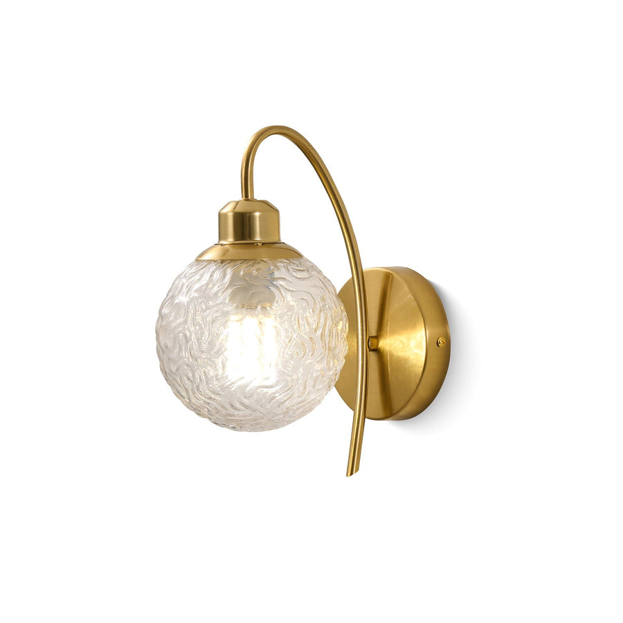Ripple Wall Light in glass for Hallway by AUVIELIGHT